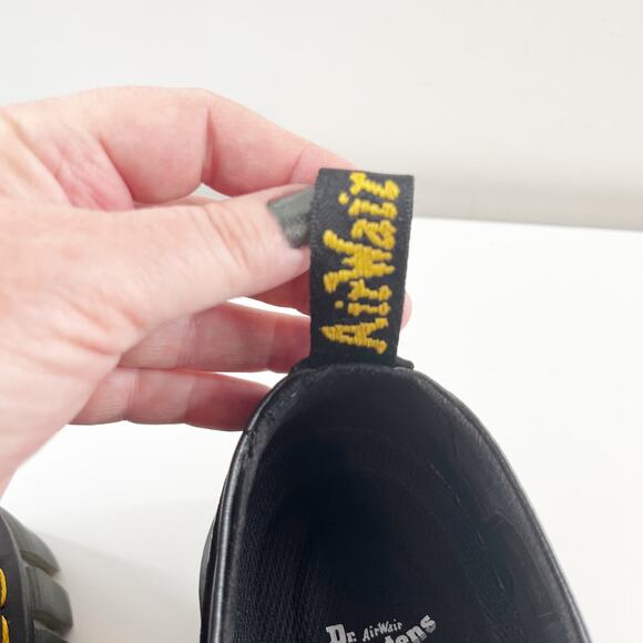 Dr. Martens Audrick Leather Platform Loafer Shoe Black  men 9.5/10 women 11/11.5 - Picture 11 of 11